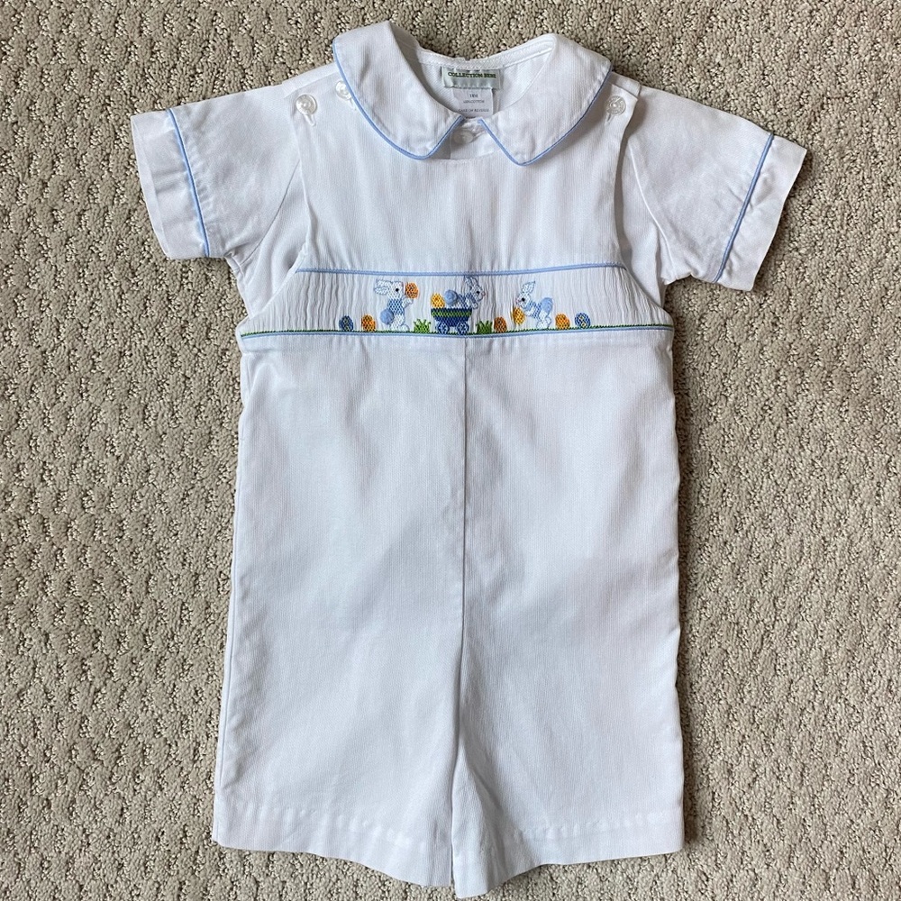 Collection Bebe Smocked Bunny Jon Jon Set - 18M